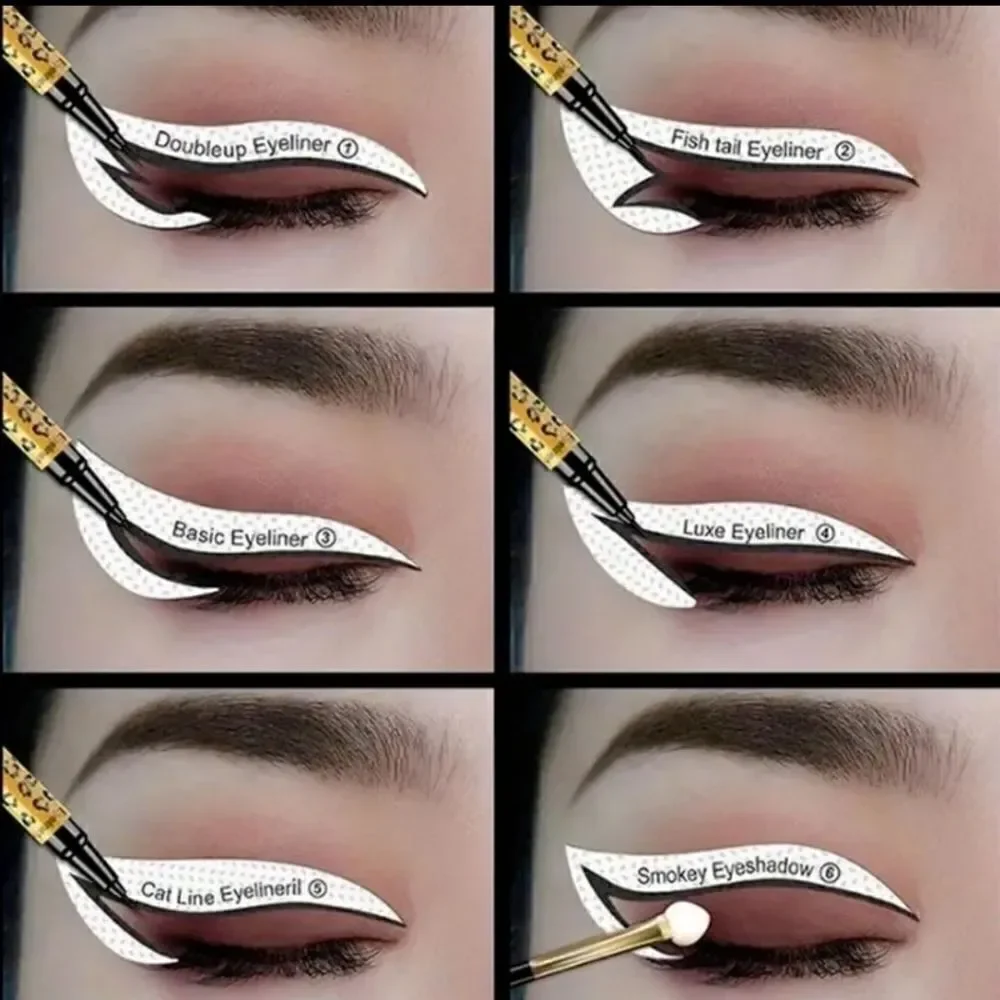 Precision Eyeliner & Eyeshadow Stencil Kit 2 Pack ( 24 stickers )